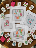 Mahjong Cocktail Napkins- Set of 4