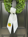 Pumpkin Wreath Sash