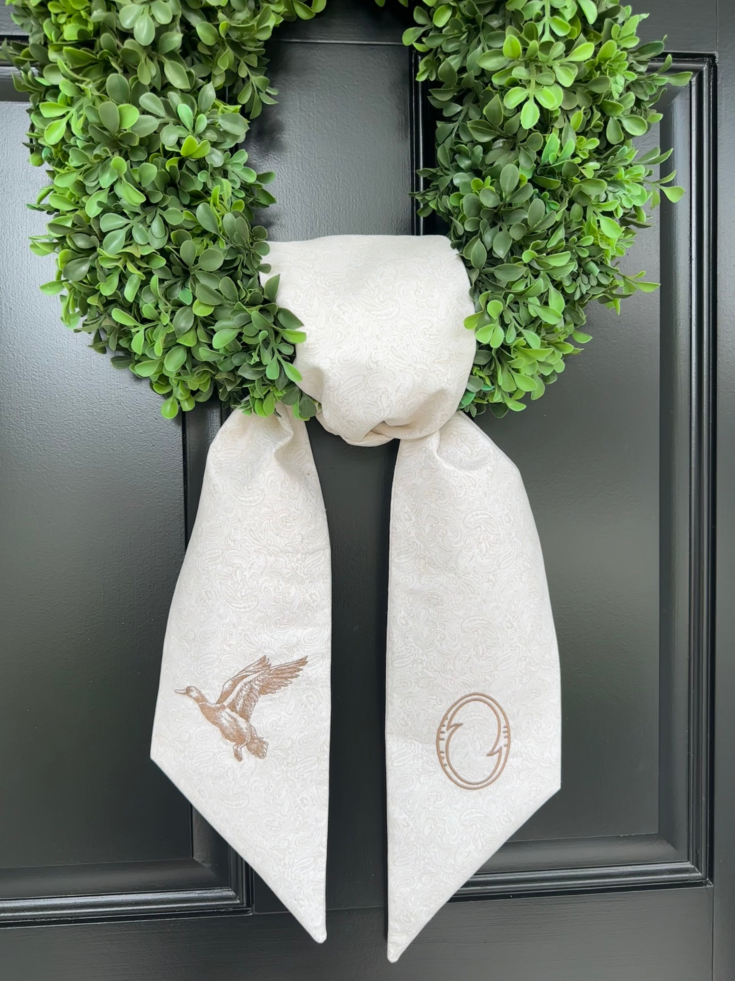 Mallard Duck Wreath Sash