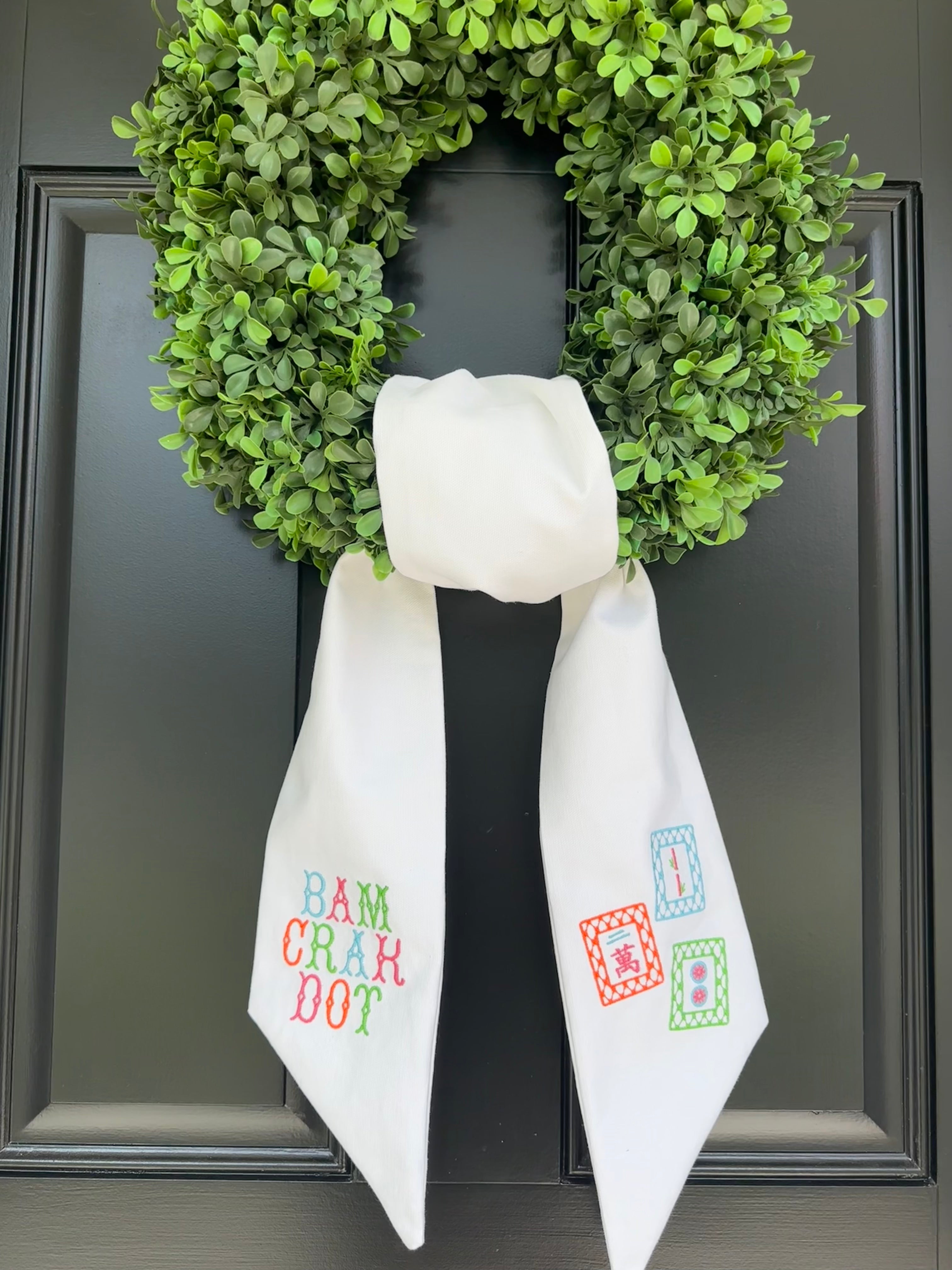 Mahjong Wreath Sash