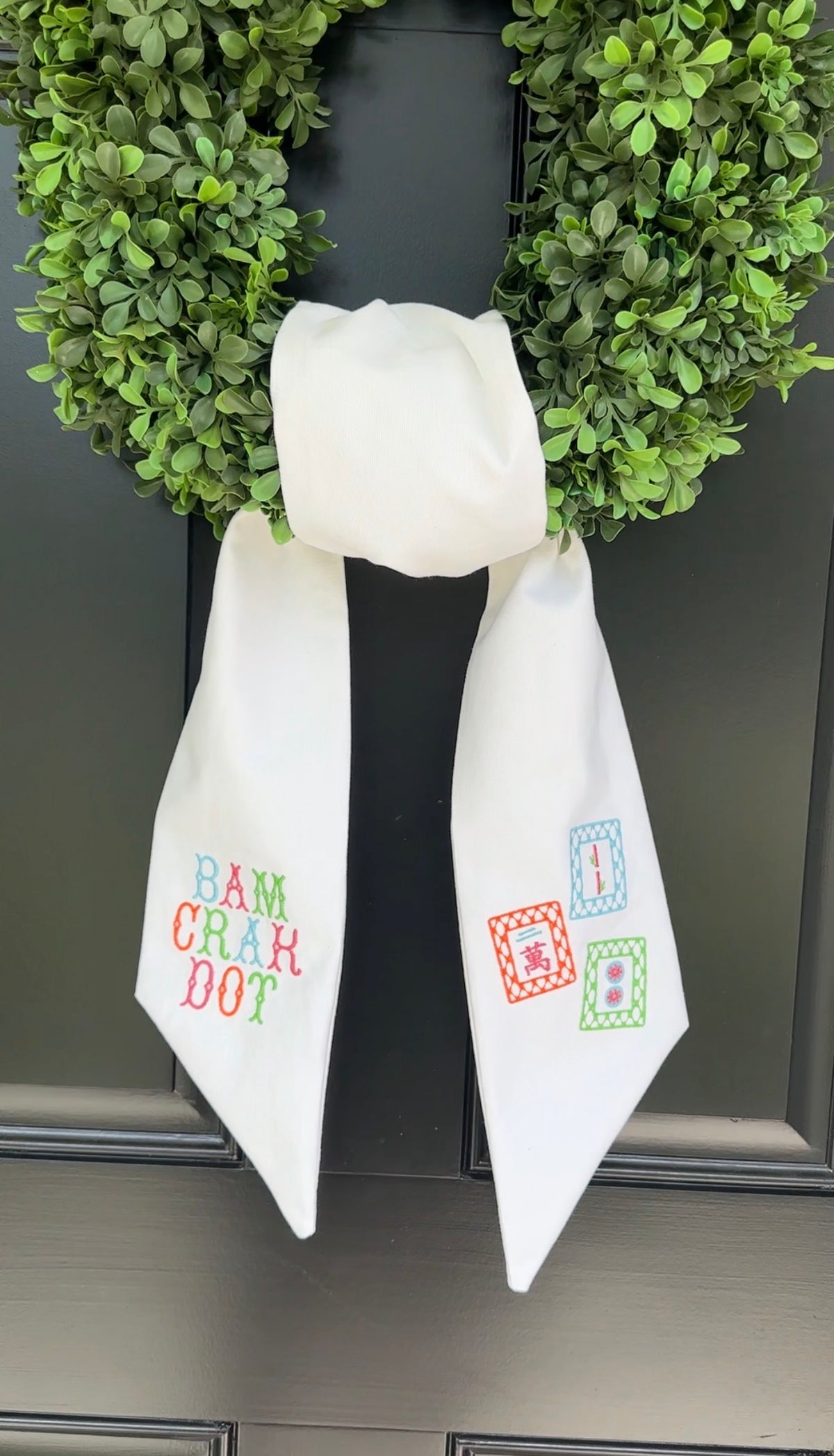 Mahjong Wreath Sash