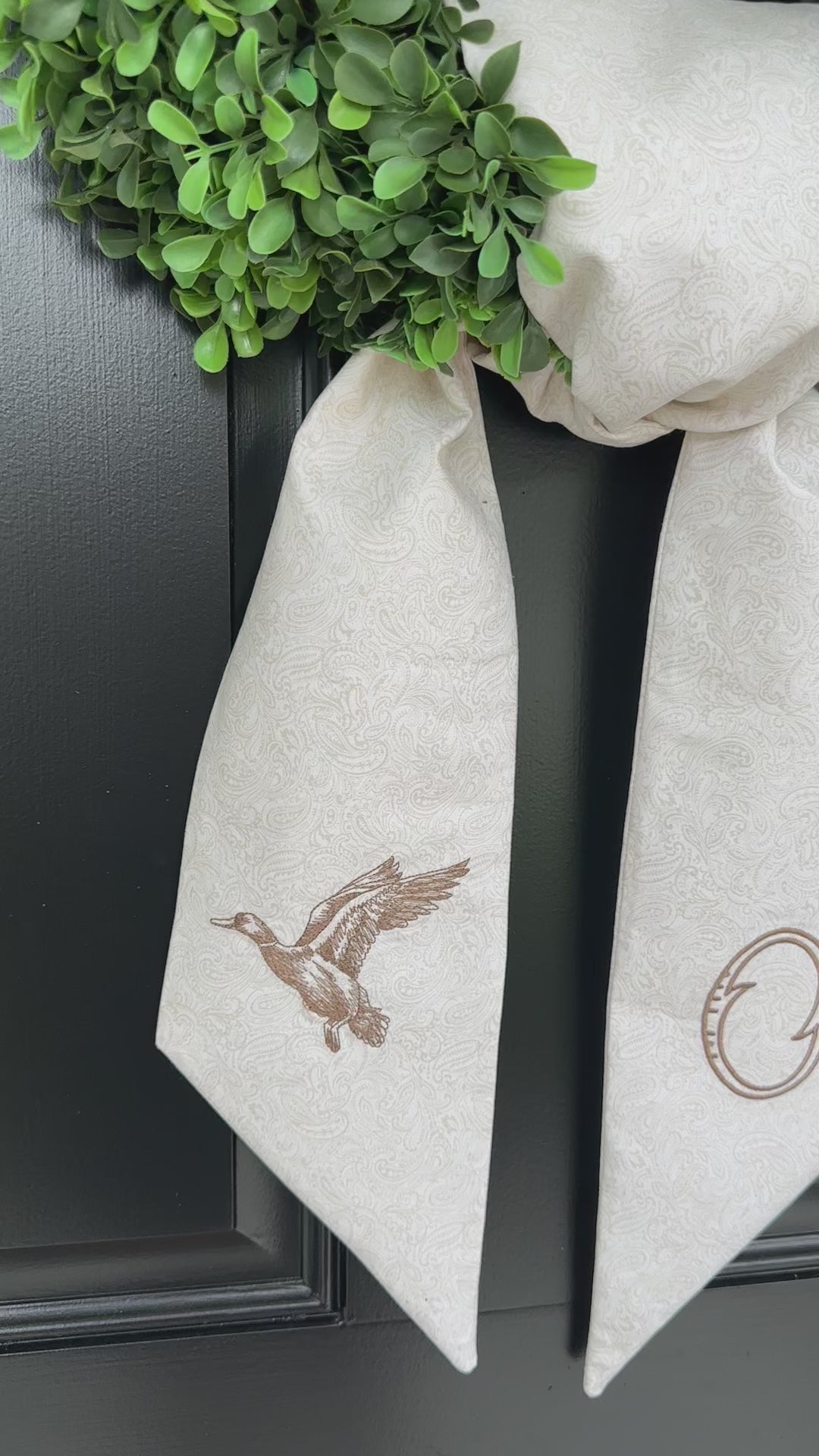 Mallard Duck Wreath Sash