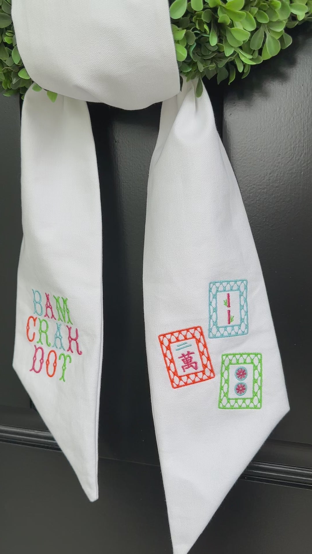 Mahjong Wreath Sash